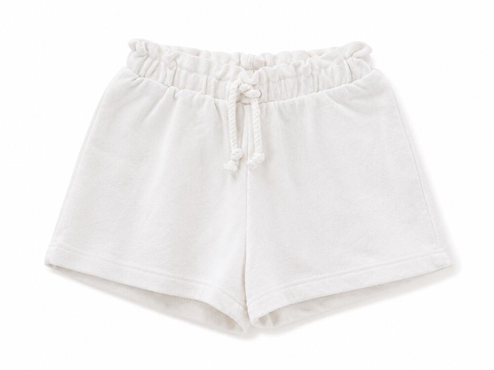 Zara Baby White Terry Knit Shorts – Comfy 18-24M Drawstring